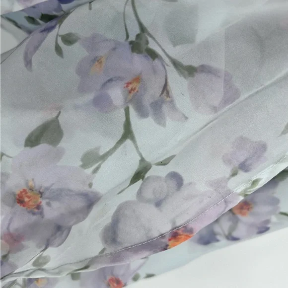 Lulu's Light Blue Floral Maxi Dress - Picture 10 of 11